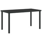 Garten Essgruppe 5 pcs Schwarz 140 x 70 x 73 cm