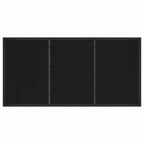 Garten Essgruppe 5 pcs Schwarz 160 x 80 x 73 cm