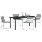 Garten Essgruppe 5 pcs Weiß 160 x 80 x 73 cm