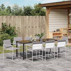 Garten Essgruppe 9 pcs Weiß 200 x 80 x 73 cm
