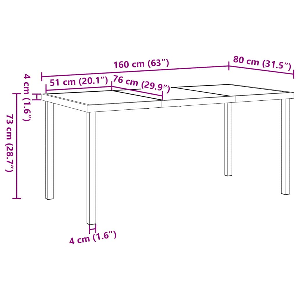 Garten Essgruppe 5 pcs Weiß Textilene und Stahl