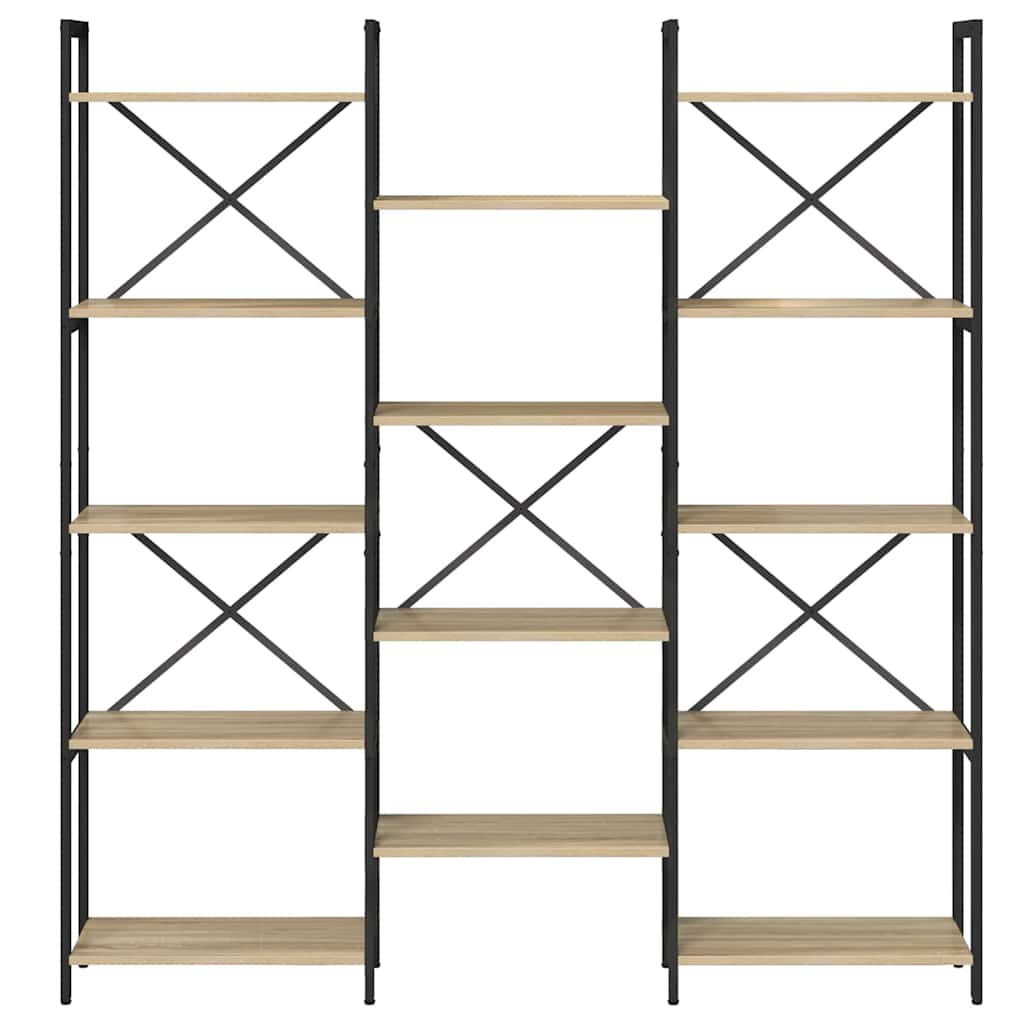 Bücherregal Sonoma-Eiche 156 x 25 x 167 cm Holzwerkstoff