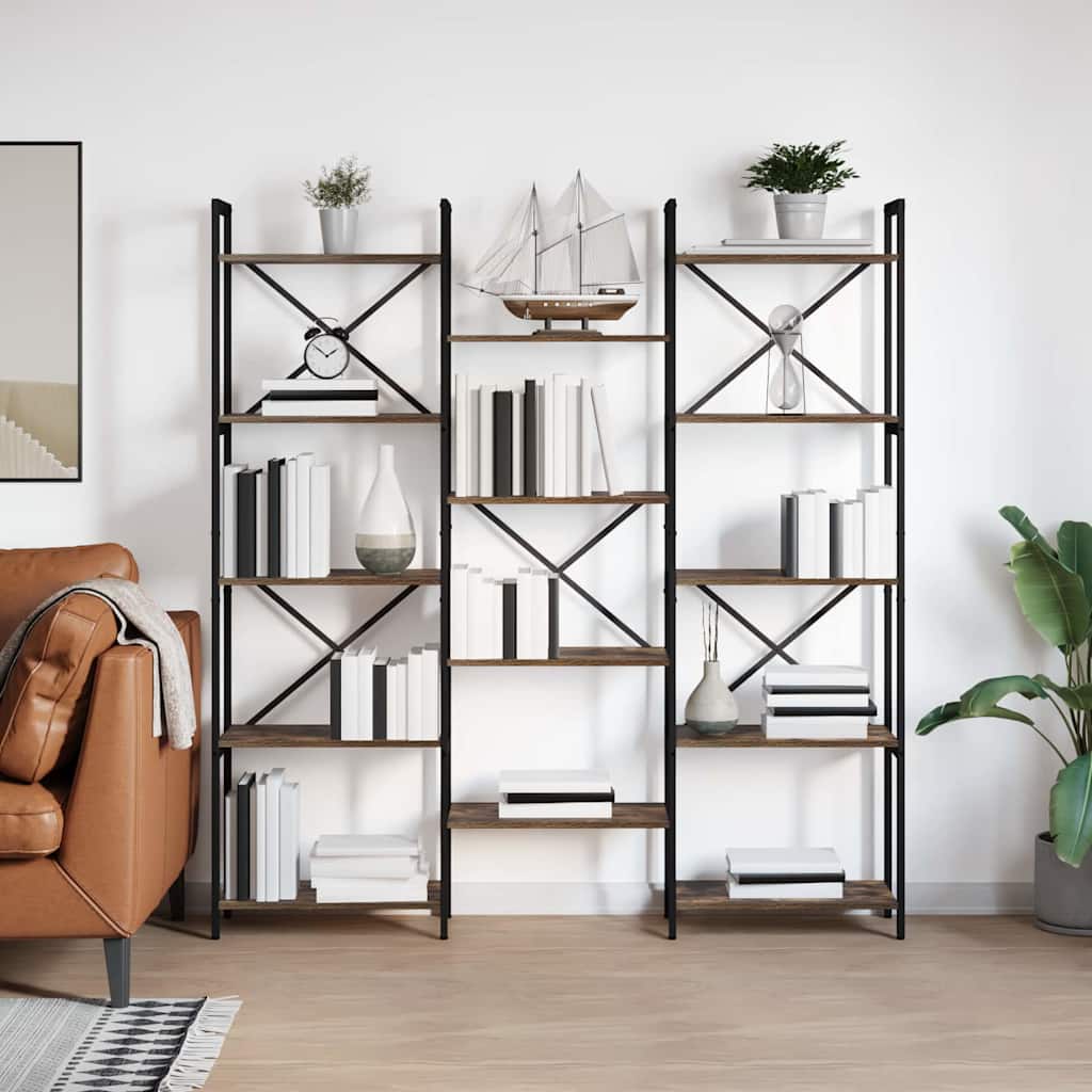 Bücherregal Sonoma-Eiche 156 x 25 x 167 cm Holzwerkstoff