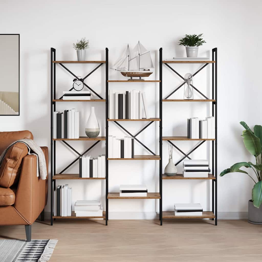 Bücherregal Altholz 156 x 25 x 167 cm Holzwerkstoff