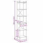 Bücherregal Grau Sonoma 40 x 30 x 189,5 cm Holzwerkstoff
