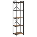 Bücherregal Geräucherte Eiche 40 x 30 x 155 cm Holzwerkstoff