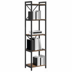Bücherregal Geräucherte Eiche 40 x 30 x 155 cm Holzwerkstoff