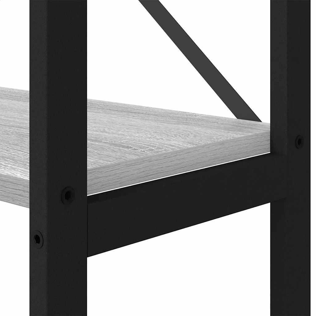 Bücherregal Grau Sonoma 40 x 30 x 155 cm Holzwerkstoff