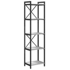 Bücherregal Grau Sonoma 40 x 30 x 155 cm Holzwerkstoff