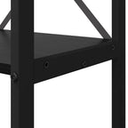 Bücherregal Schwarz Eichen-Optik 40 x 30 x 119 cm Holzwerkstoff