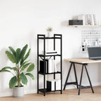 Bücherregal Schwarz Eichen-Optik 40 x 30 x 119 cm Holzwerkstoff