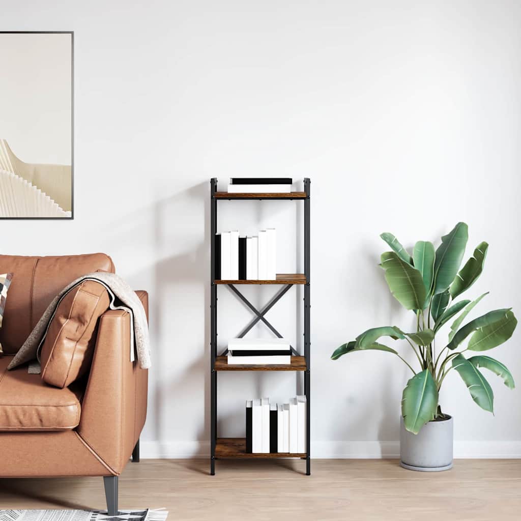 Bücherregal Geräucherte Eiche 40 x 30 x 119 cm Holzwerkstoff