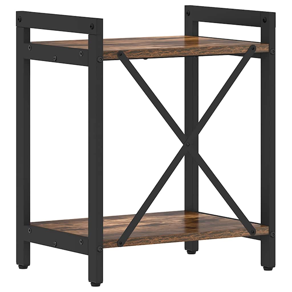 Bücherregal Geräucherte Eiche 40 x 30 x 50 cm Holzwerkstoff