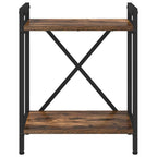 Bücherregal Geräucherte Eiche 40 x 30 x 50 cm Holzwerkstoff