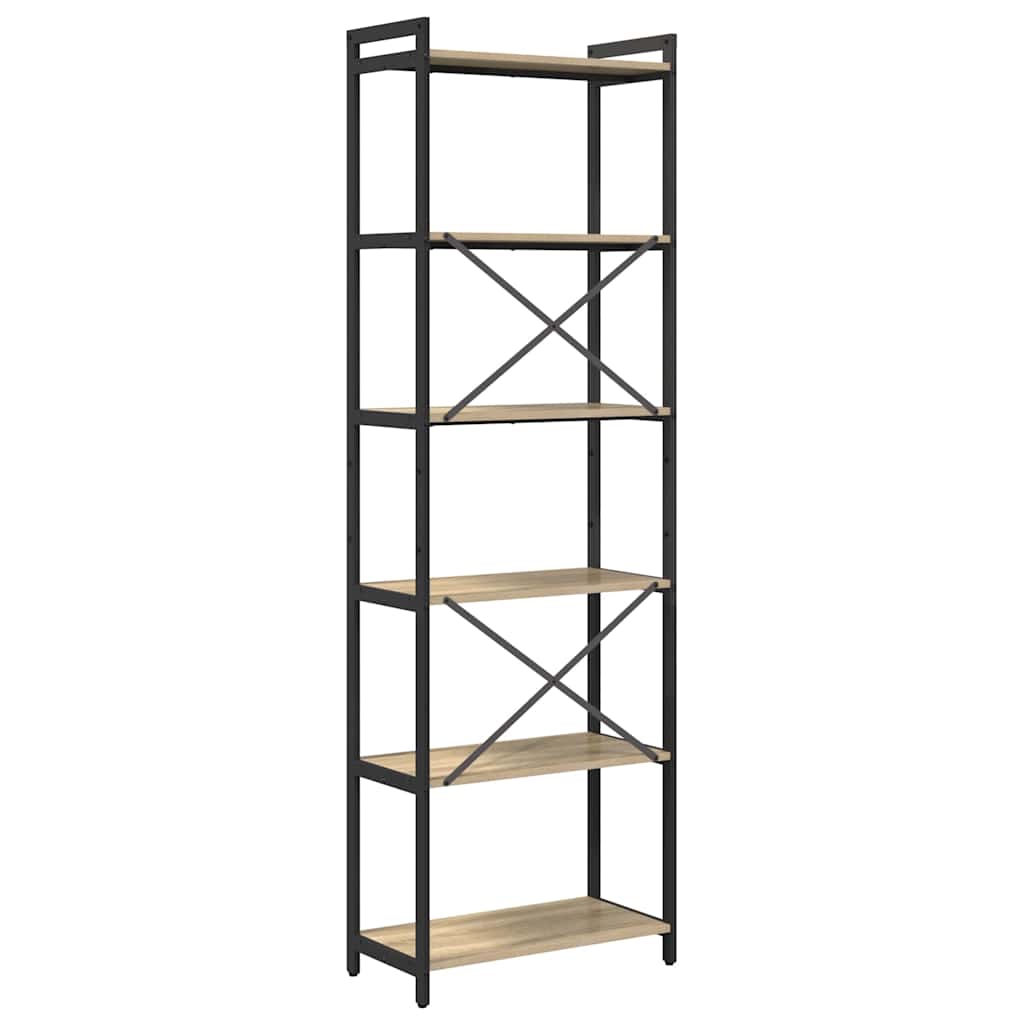 Bücherregal Sonoma-Eiche 60 x 30 x 189,5 cm Holzwerkstoff