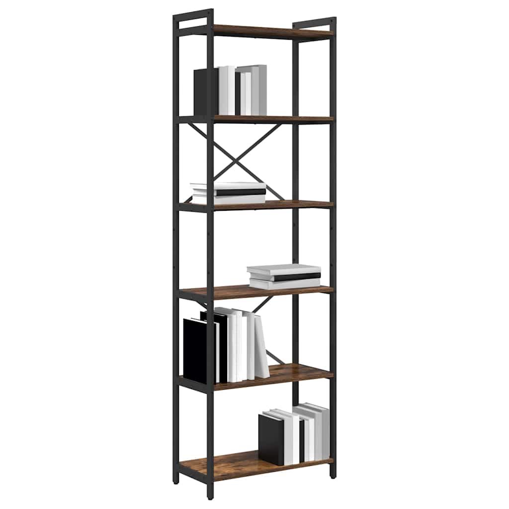 Bücherregal Geräucherte Eiche 60 x 30 x 189,5 cm Holzwerkstoff