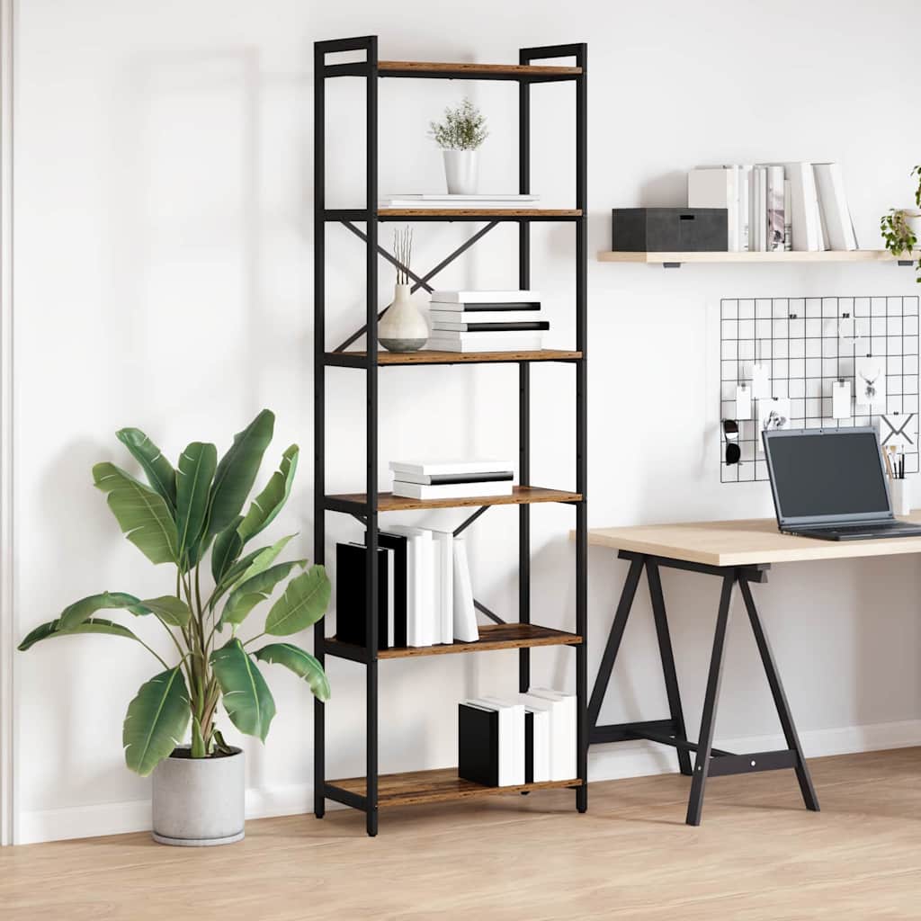 Bücherregal Altholz 60 x 30 x 189,5 cm Holzwerkstoff