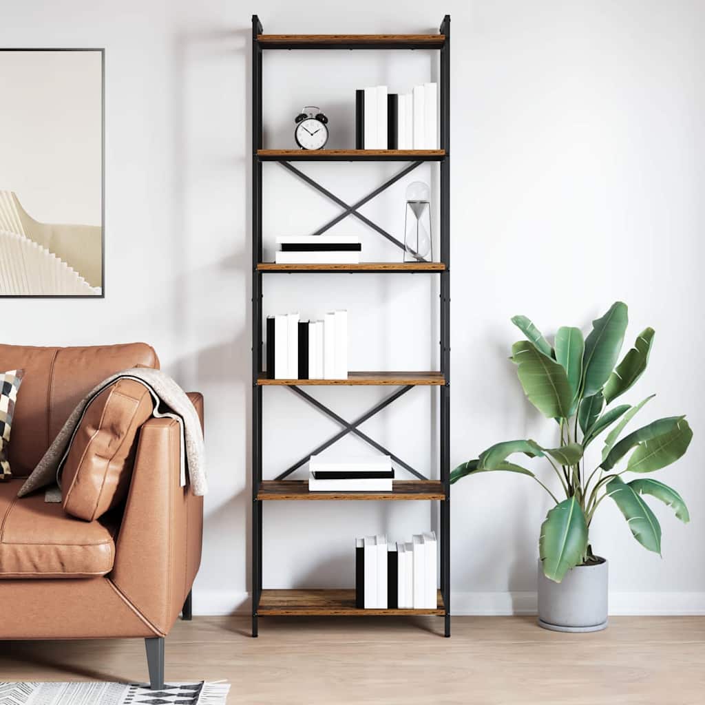 Bücherregal Altholz 60 x 30 x 189,5 cm Holzwerkstoff