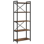 Bücherregal Geräucherte Eiche 60 x 30 x 155 cm Holzwerkstoff