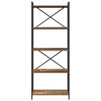 Bücherregal Altholz 60 x 30 x 155 cm Holzwerkstoff