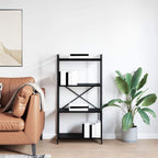 Bücherregal Schwarz Eichen-Optik 60 x 30 x 120 cm Holzwerkstoff