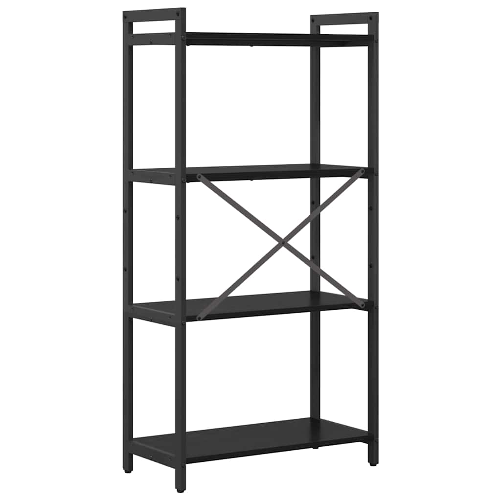Bücherregal Schwarz Eichen-Optik 60 x 30 x 120 cm Holzwerkstoff