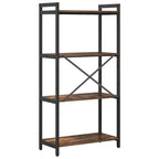 Bücherregal Geräucherte Eiche 60 x 30 x 120 cm Holzwerkstoff