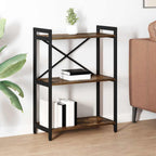 Bücherregal Geräucherte Eiche 60 x 30 x 85 cm Holzwerkstoff