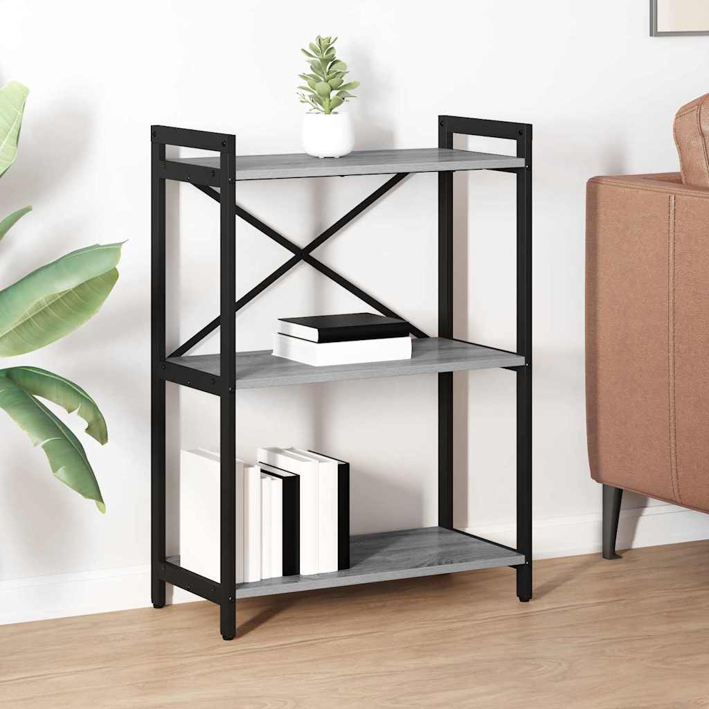 Bücherregal Grau Sonoma 60 x 30 x 85 cm Holzwerkstoff