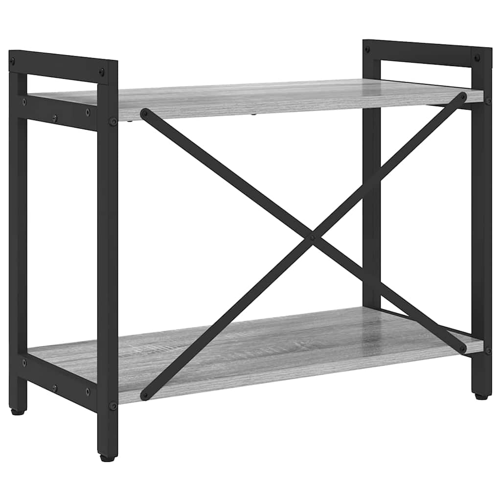 Bücherregal Grau Sonoma 60 x 30 x 50 cm Holzwerkstoff