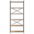 Bücherregal Artisan-Eiche 80 x 30 x 189,5 cm Holzwerkstoff