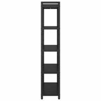 Bücherregal Schwarz Eichen-Optik 80 x 30 x 155 cm Holzwerkstoff