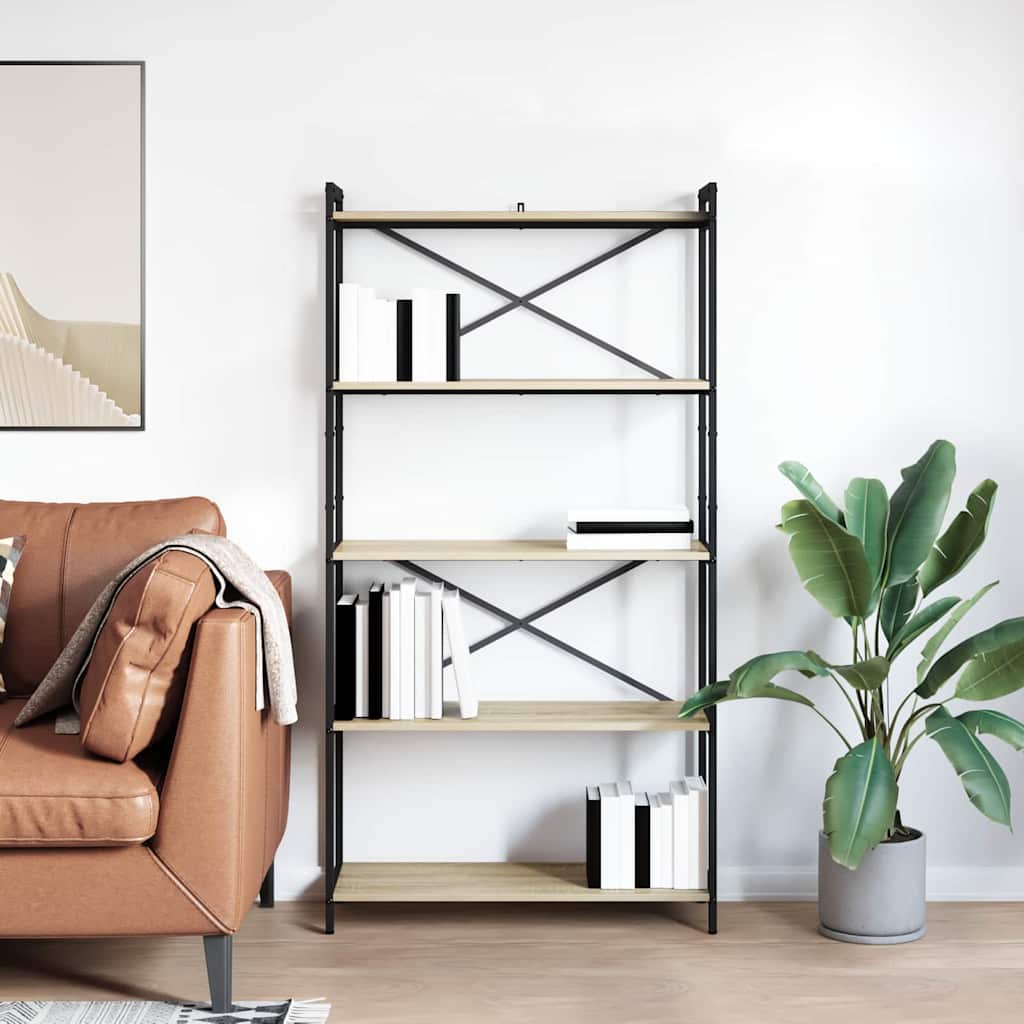 Bücherregal Sonoma-Eiche 80 x 30 x 155 cm Holzwerkstoff