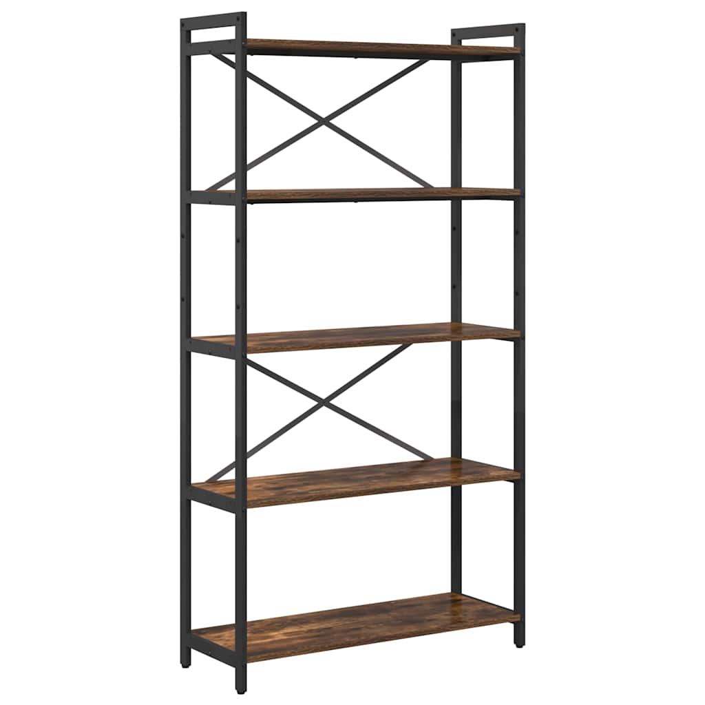Bücherregal Geräucherte Eiche 80 x 30 x 155 cm Holzwerkstoff