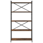 Bücherregal Geräucherte Eiche 80 x 30 x 155 cm Holzwerkstoff
