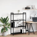 Bücherregal Schwarz Eichen-Optik 80 x 30 x 120 cm Holzwerkstoff