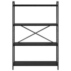 Bücherregal Schwarz Eichen-Optik 80 x 30 x 120 cm Holzwerkstoff