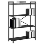 Bücherregal Schwarz Eichen-Optik 80 x 30 x 120 cm Holzwerkstoff