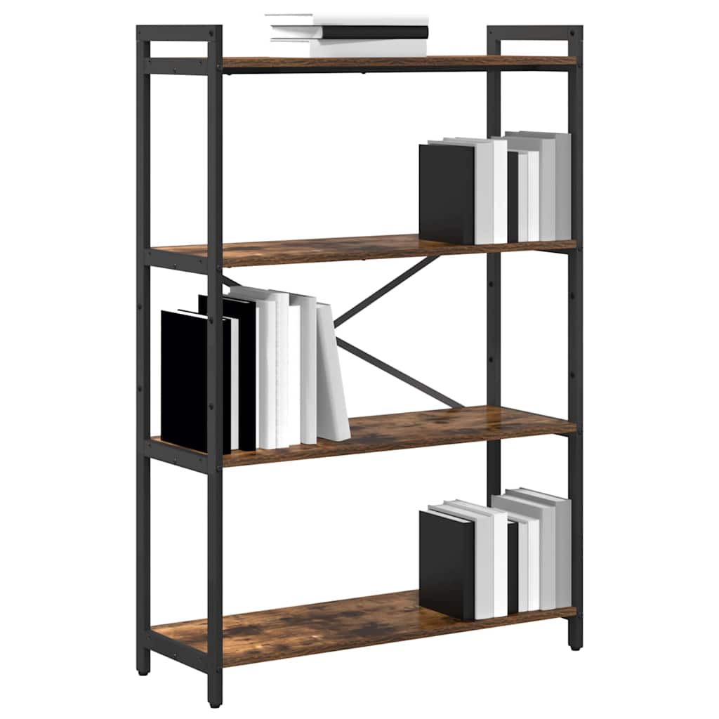 Bücherregal Geräucherte Eiche 80 x 30 x 120 cm Holzwerkstoff