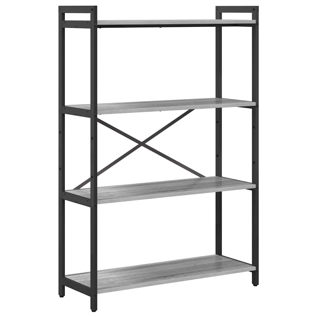 Bücherregal Grau Sonoma 80 x 30 x 120 cm Holzwerkstoff