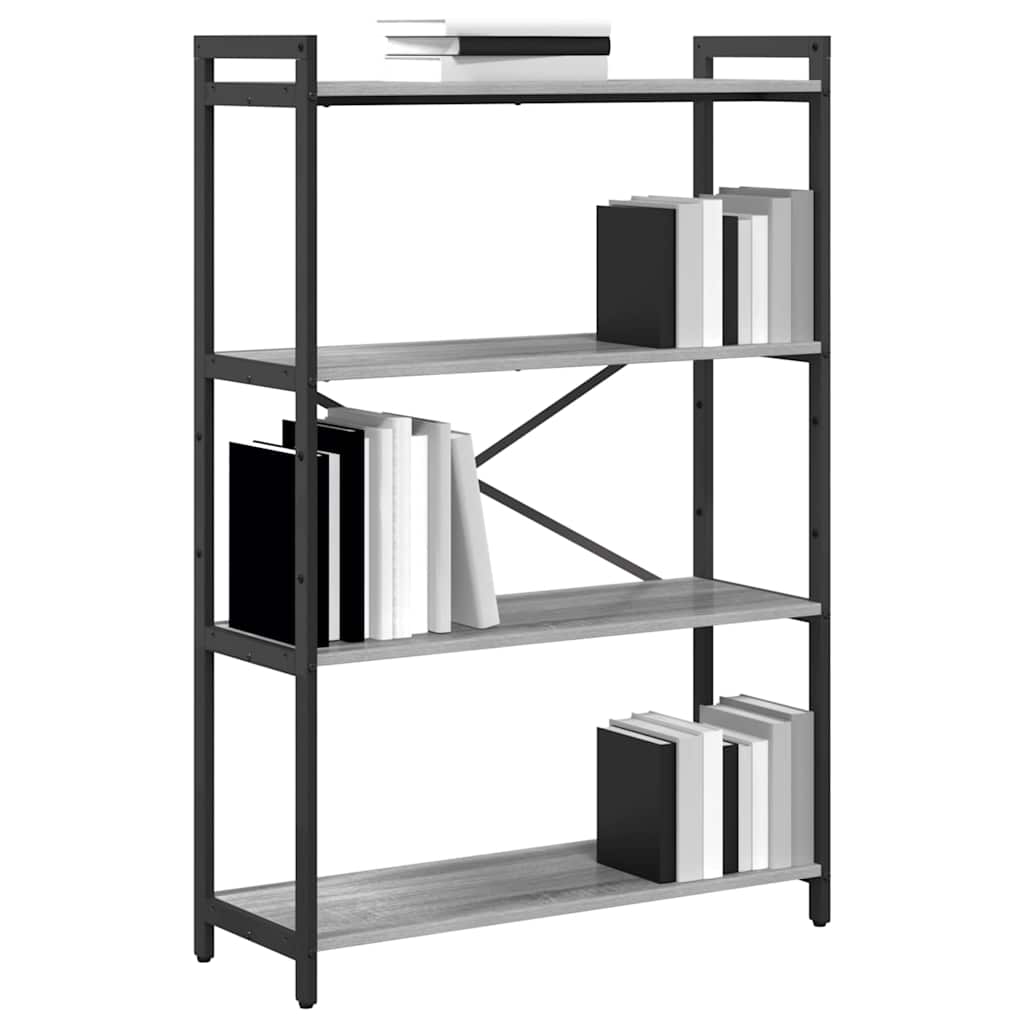 Bücherregal Grau Sonoma 80 x 30 x 120 cm Holzwerkstoff