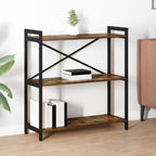 Bücherregal Geräucherte Eiche 80 x 30 x 85 cm Holzwerkstoff