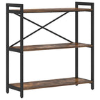Bücherregal Geräucherte Eiche 80 x 30 x 85 cm Holzwerkstoff