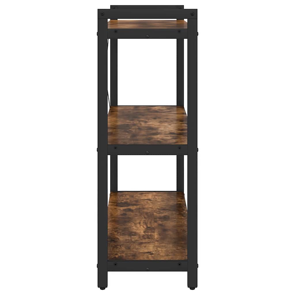Bücherregal Geräucherte Eiche 80 x 30 x 85 cm Holzwerkstoff