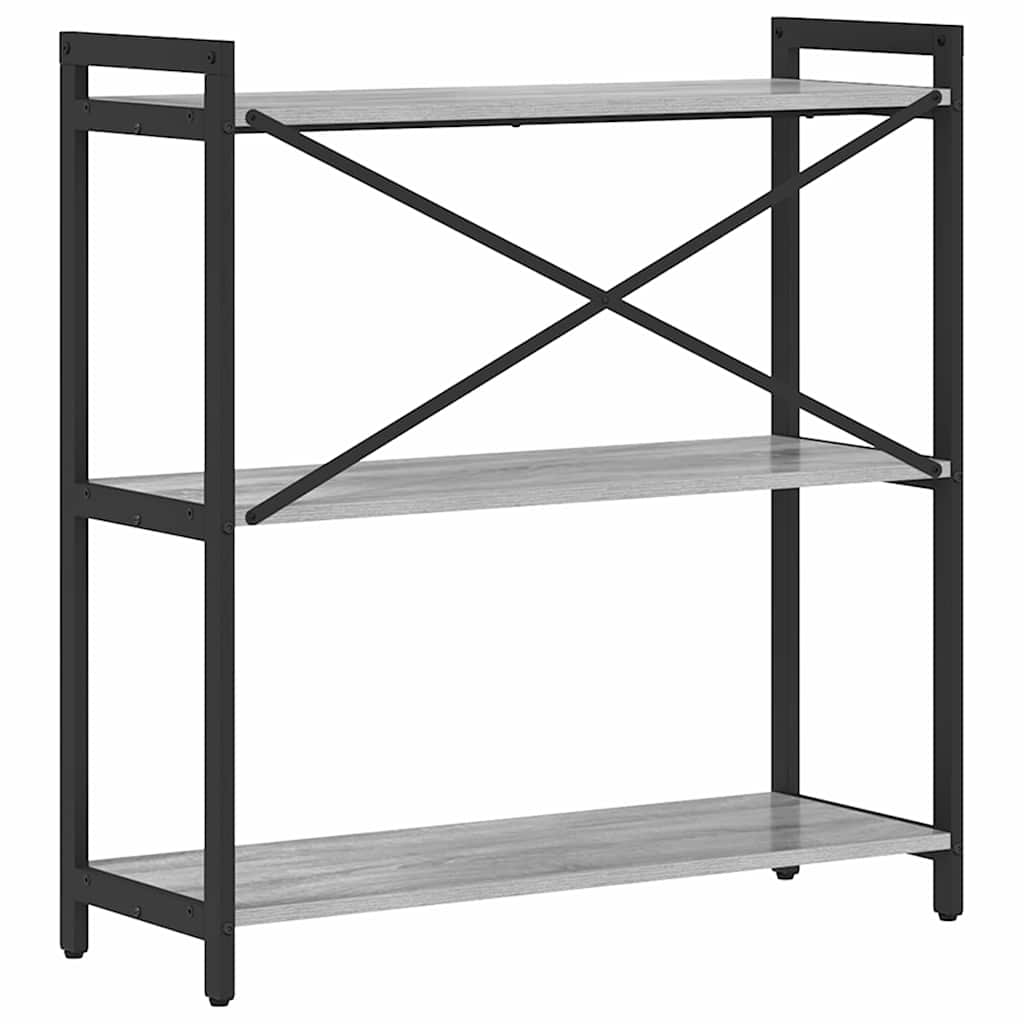 Bücherregal Grau Sonoma 80 x 30 x 85 cm Holzwerkstoff