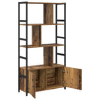 Bücherregal Altholz 80 x 30 x 155,5 cm Holzwerkstoff