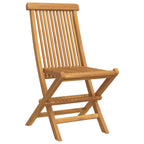 Garten Essgruppe 5 pcs Braun Massivholz Teak
