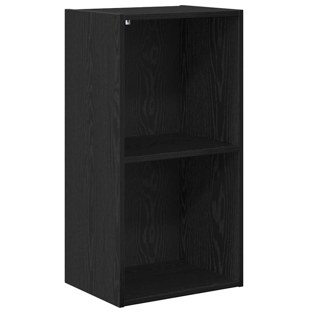 Bücherregal Schwarz Eichen-Optik 40 x 30 x 77 cm Holzwerkstoff