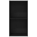 Bücherregal Schwarz Eichen-Optik 40 x 30 x 77 cm Holzwerkstoff