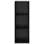 Bücherregal Schwarz Eichen-Optik 40 x 30 x 114 cm Holzwerkstoff